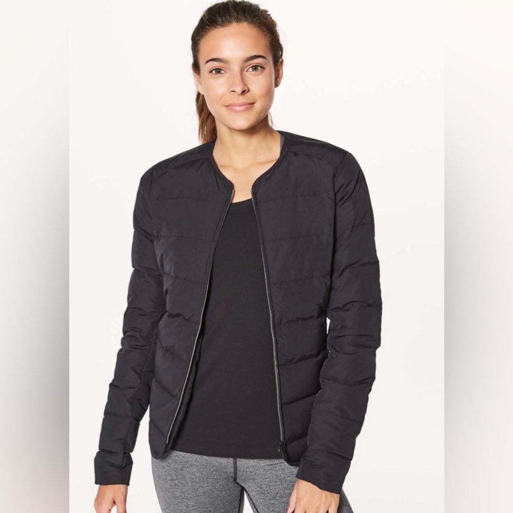 Lululemon Just Enough Puff 800-fill-power goose down Jacket Black Size 6